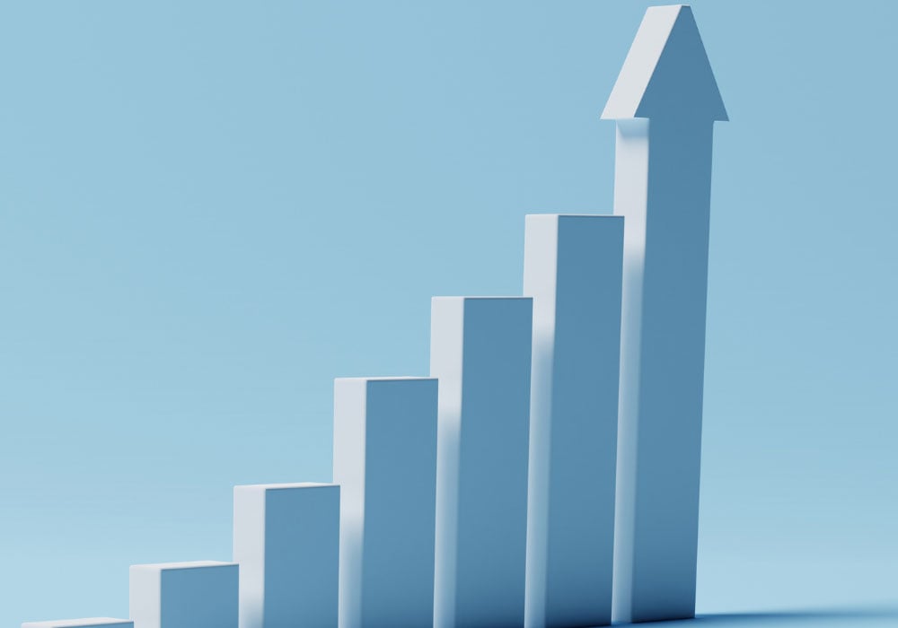 graph representing increasing employee sickness rates