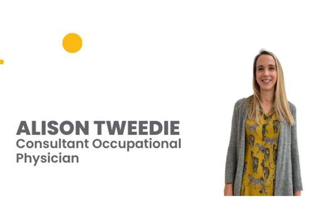 consultant occupational physician alison tweedie
